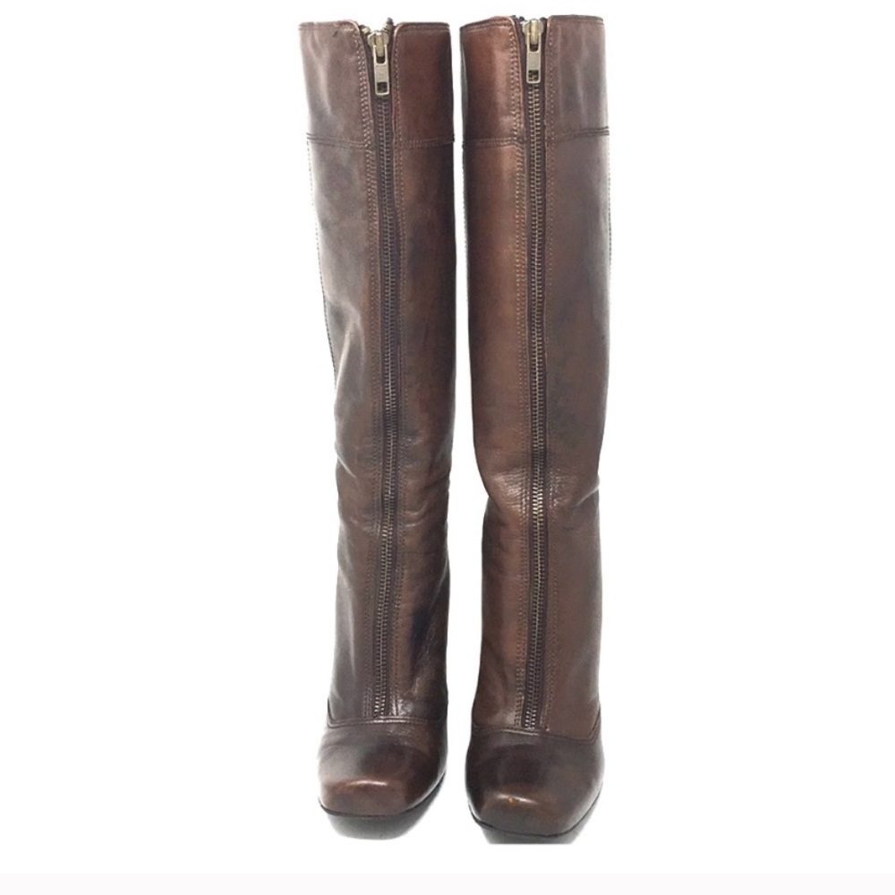 Gianni bini  front zipped leather boots size 6.5